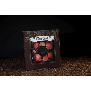 ChocoCard málnával és eperrel
