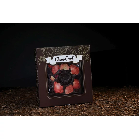 ChocoCard málnával és eperrel